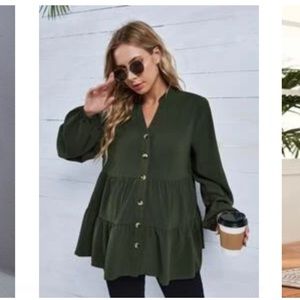 Maternity Button Up Blouse